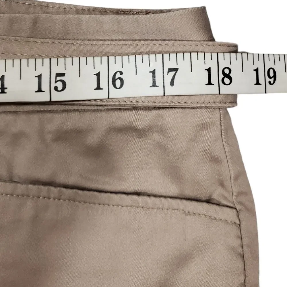 ALFANI khaki Bermuda belted shorts 14